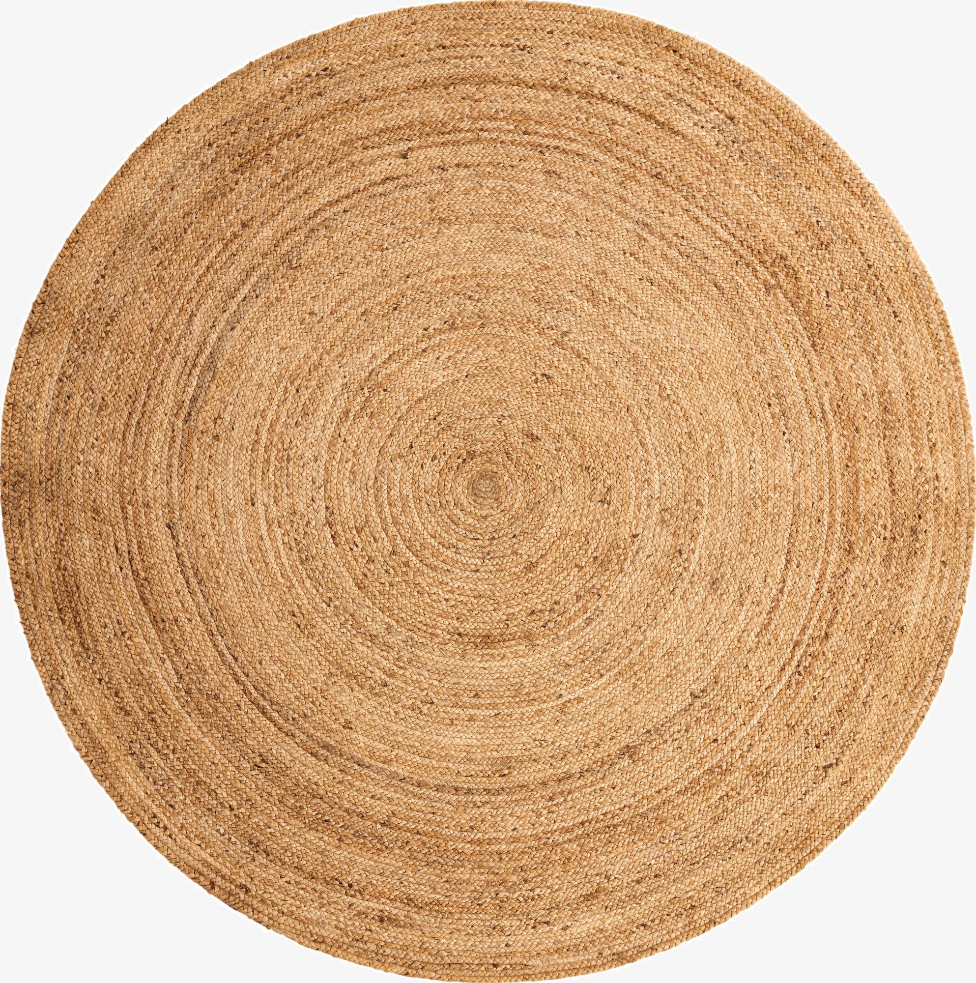  7' 10 x 7' 10  Hand Braided Jute Luxe Round Rug