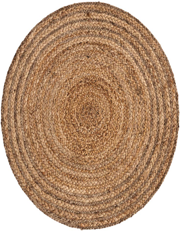 Detail image of  3' x 3'  Hand Braided Jute Round Rug