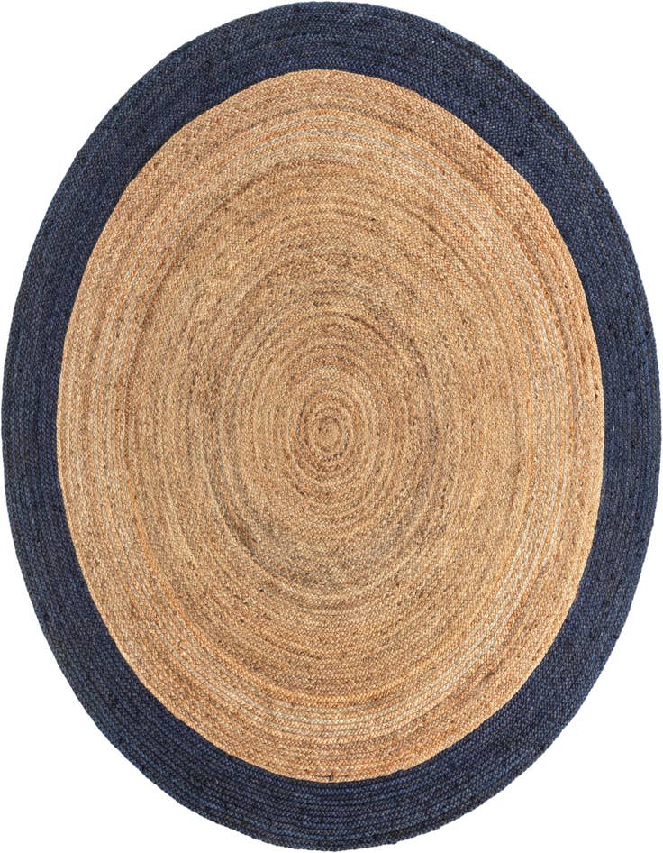 Detail image of  8' x 8'  Hand Braided Jute Round Rug