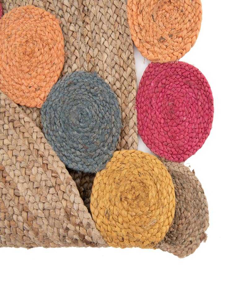 Detail image of  5' 1 x 5' 1  Hand Braided Jute Round Rug