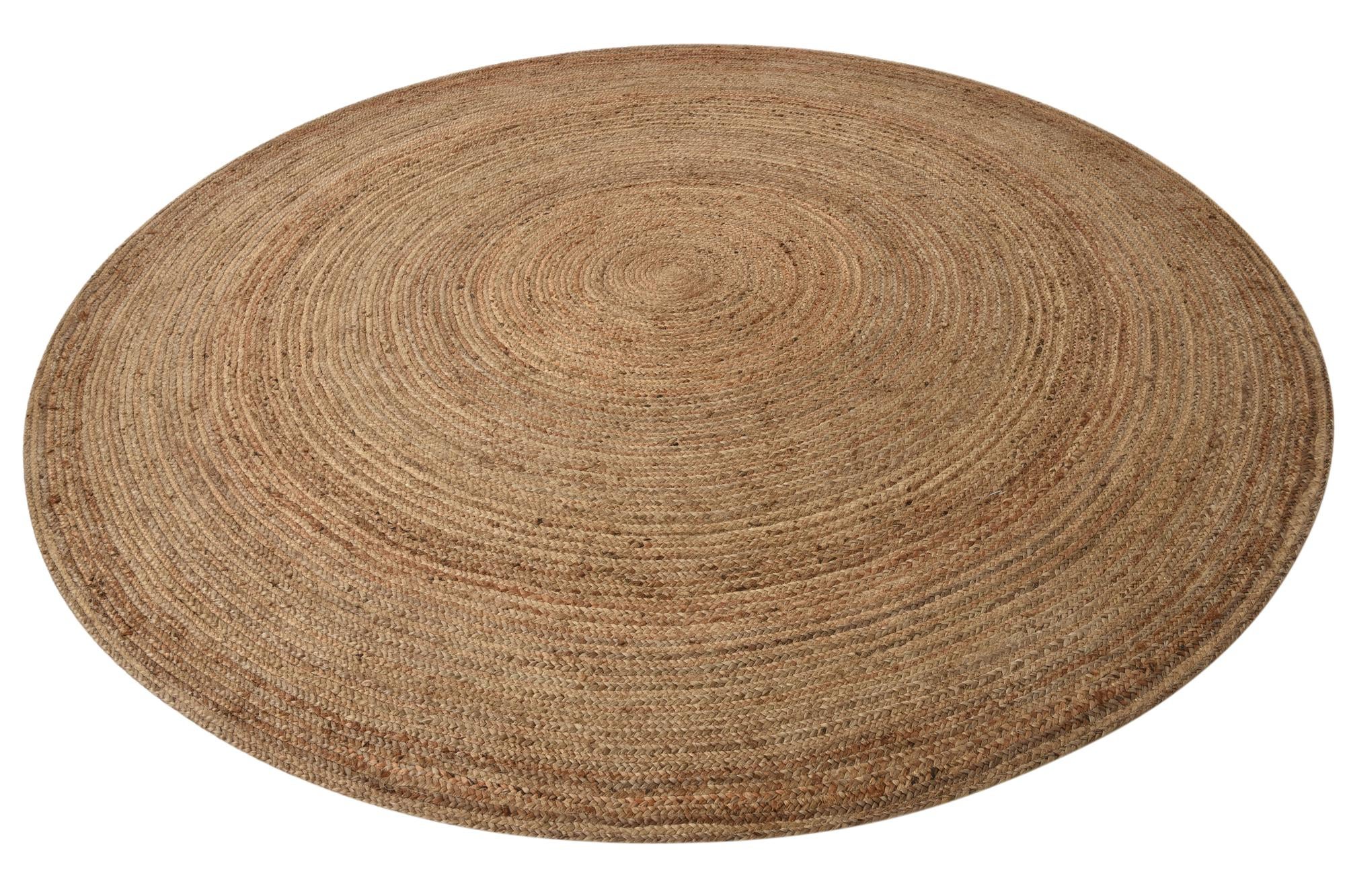 その他 jute rug 2525 circle jute rug 2525 circle Natural 10' x 10' Hand Braided Jute Round Rug