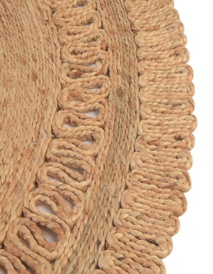 Detail image of  2' x 2'  Hand Braided Jute Round Rug