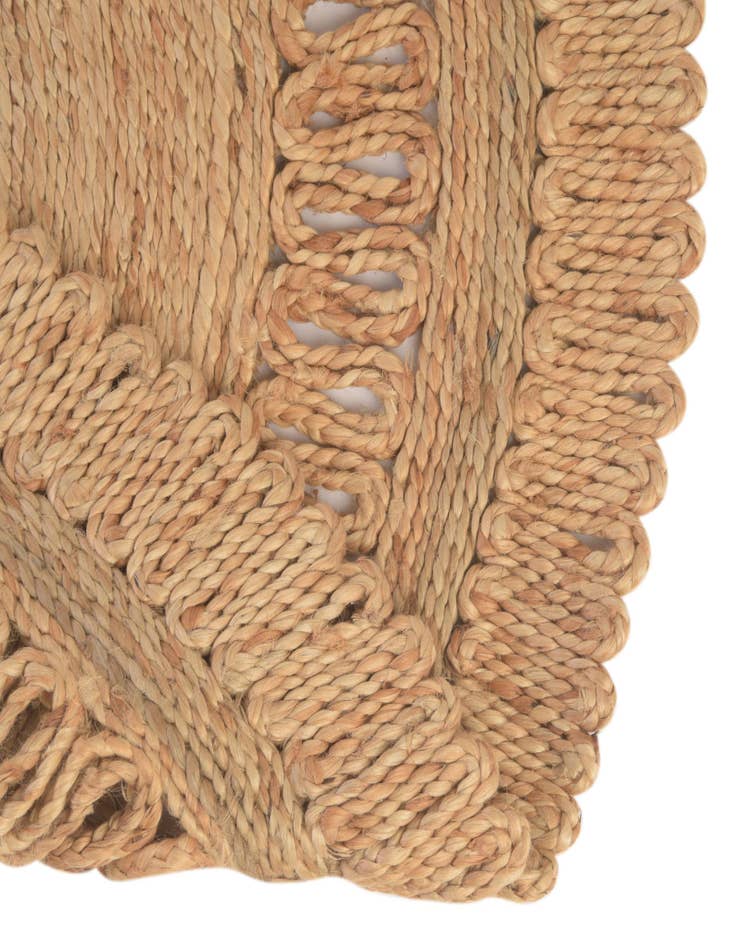 Detail image of  2' x 2'  Hand Braided Jute Round Rug