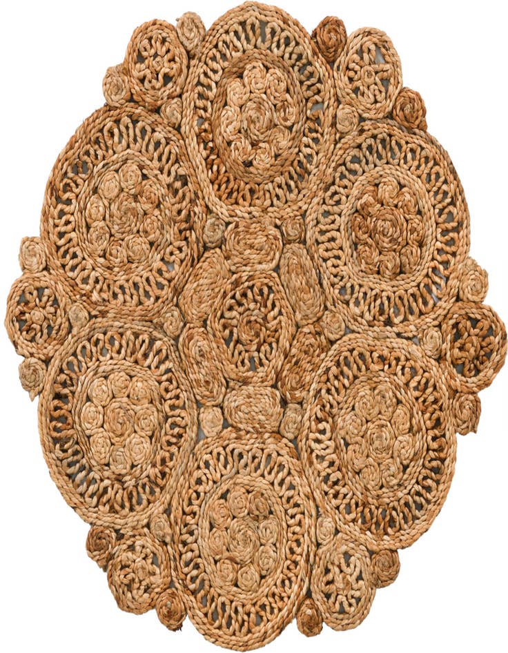 Detail image of  2' x 2'  Hand Braided Jute Round Rug