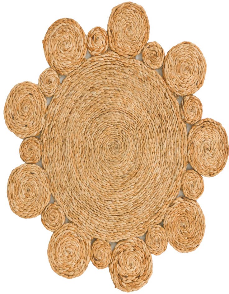Detail image of  2' x 2'  Hand Braided Jute Round Rug
