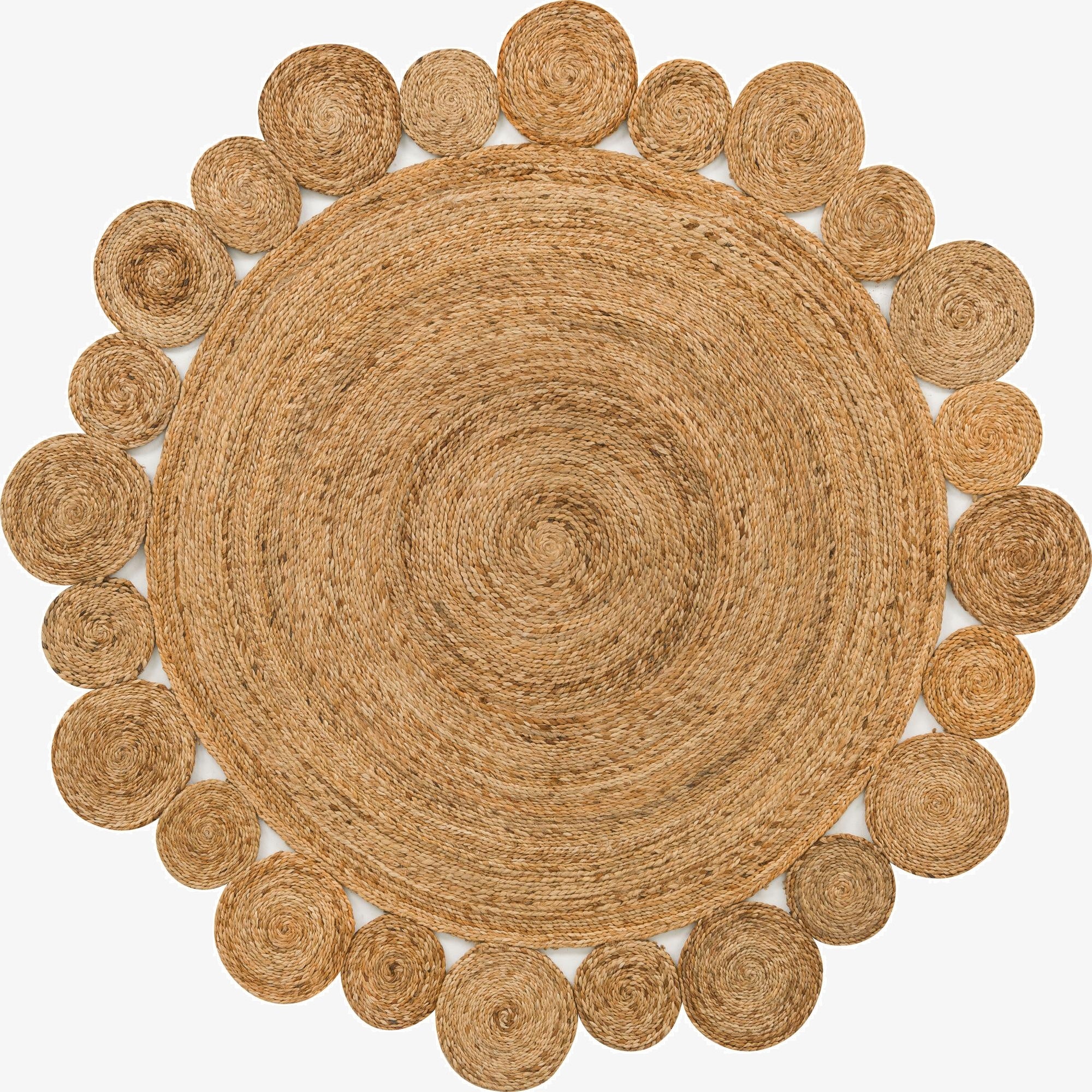  6' 1 x 6' 1  Hand Braided Jute Round Rug