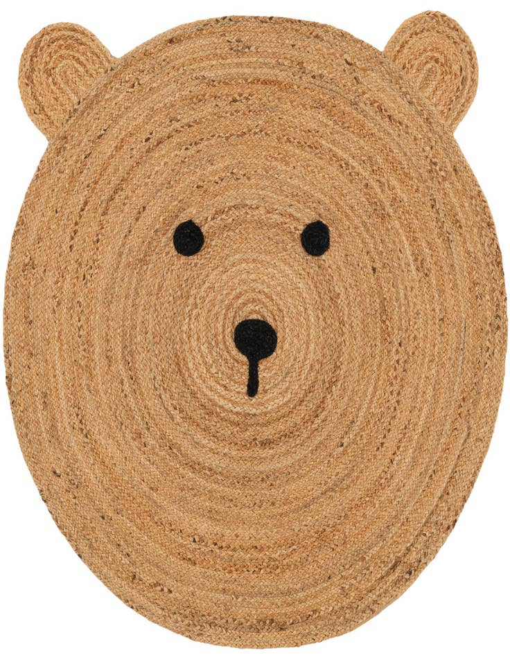 Detail image of  4' 1 x 4' 1 Kids Braided Jute Round Rug