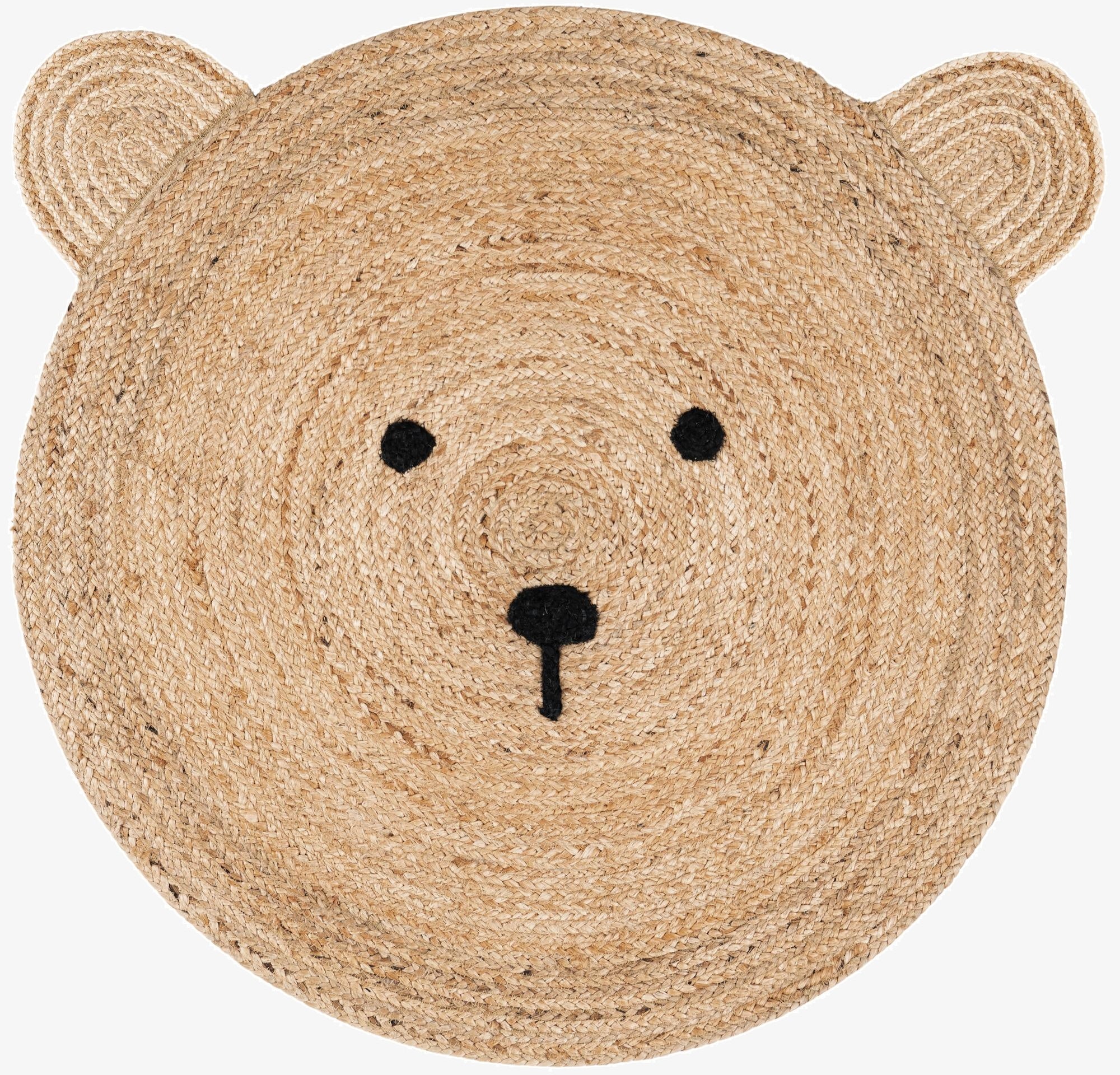  7' 10 x 7' 10 Kids Braided Jute Round Rug