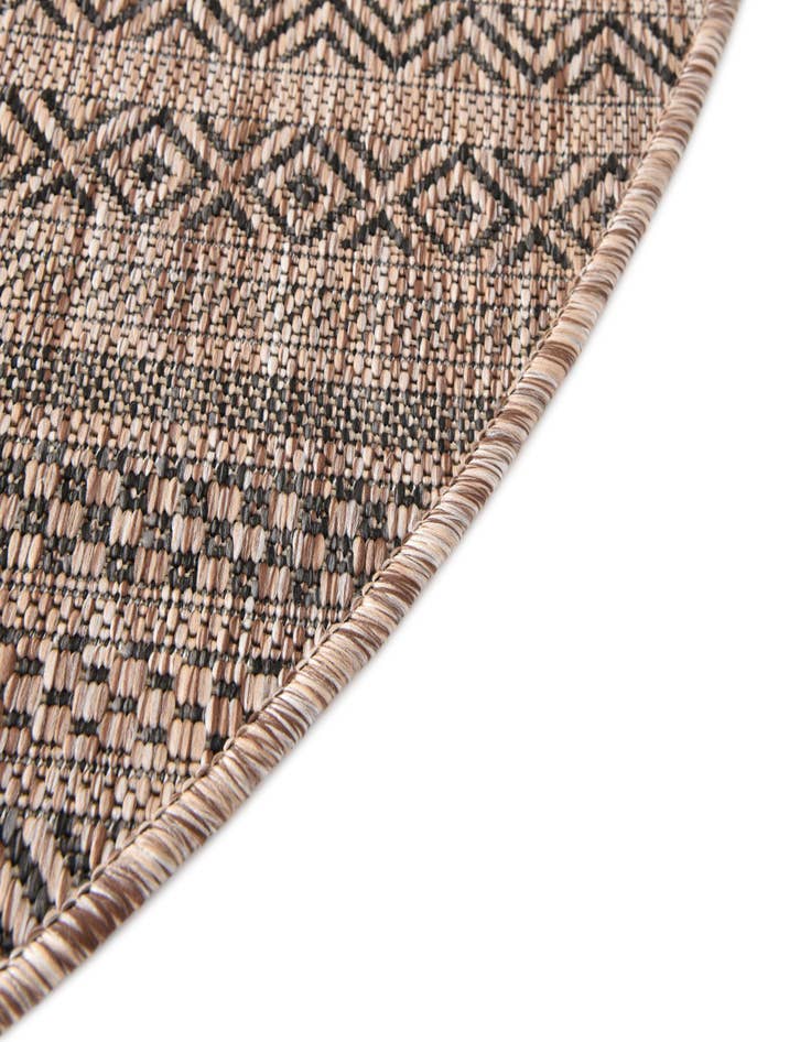 Detail image of  10' x 10'  Washable Ribbon Indoor / Outdoor Round Rug