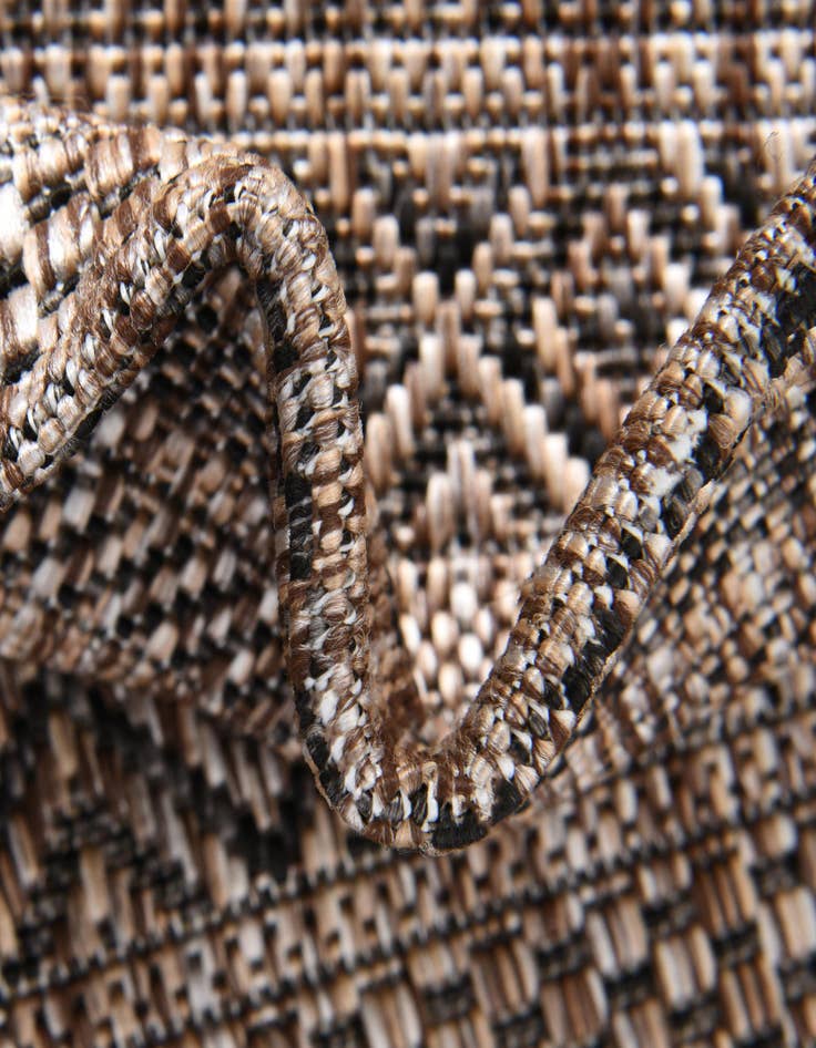 Detail image of  10' x 10'  Washable Ribbon Indoor / Outdoor Round Rug