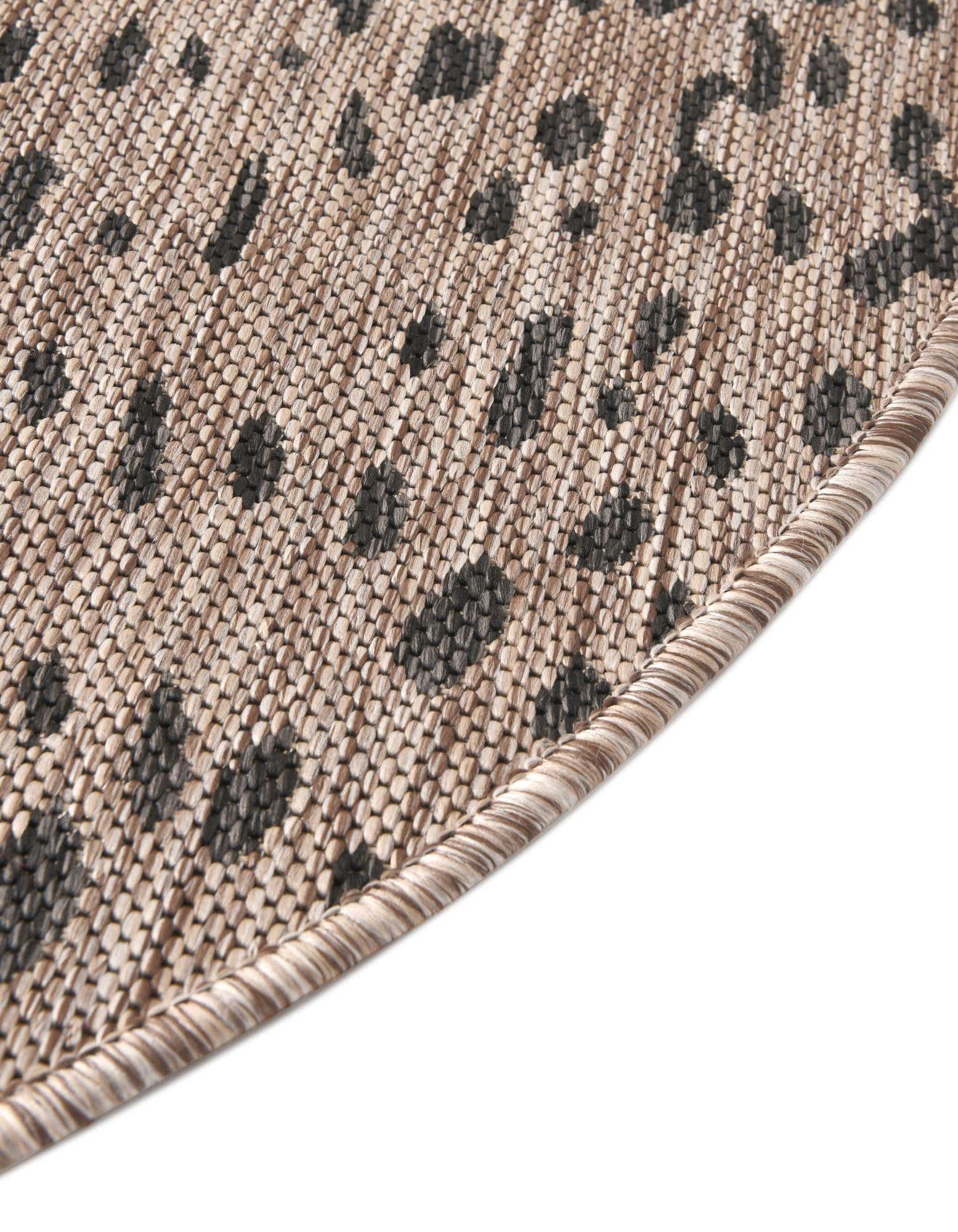 Primary image  3' x 3'  Washable Safari Indoor / Outdoor Round Rug