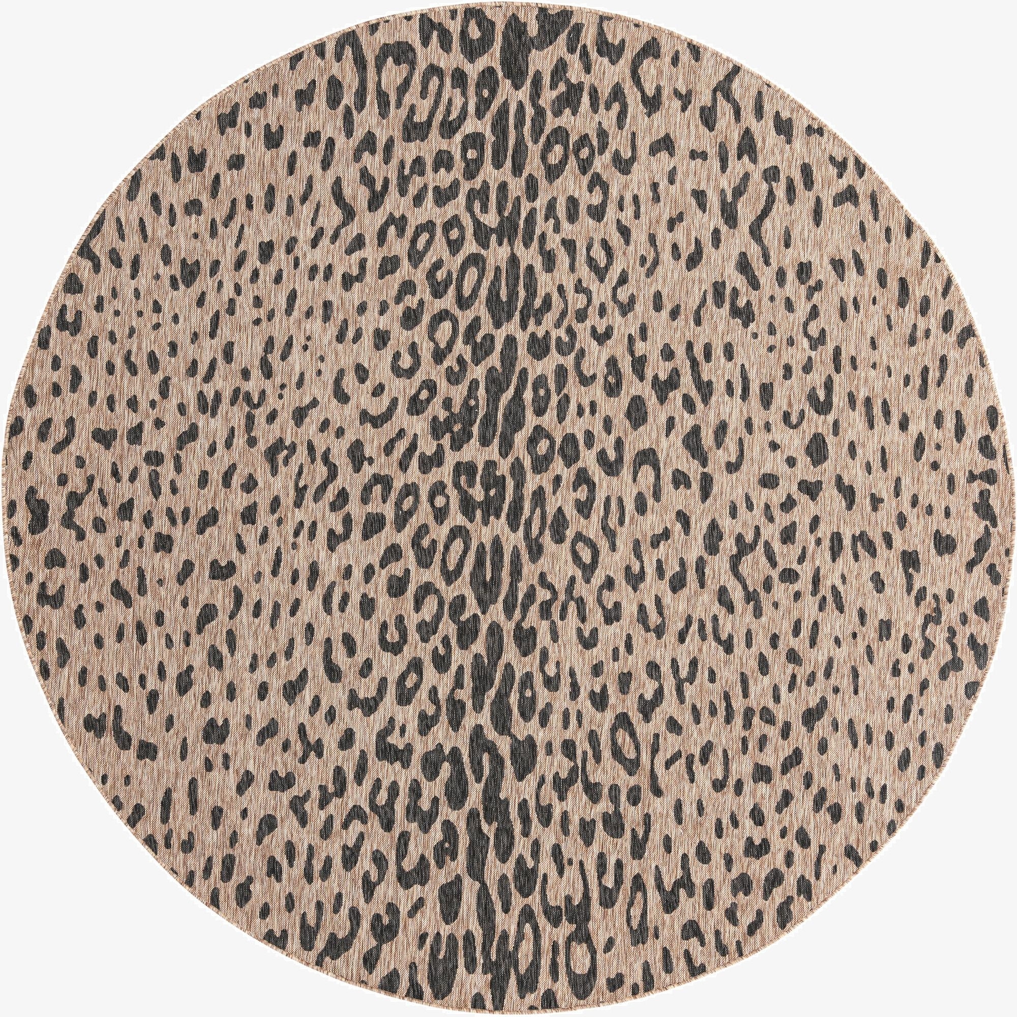  10' x 10'  Washable Safari Indoor / Outdoor Round Rug