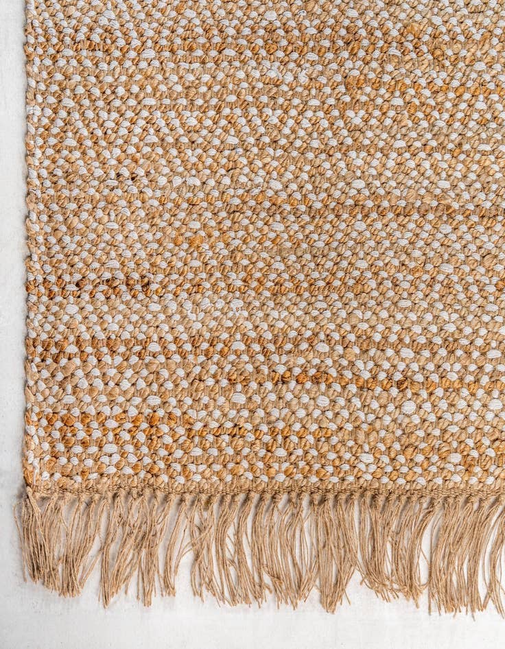Detail image of  2' 8 x 9' 2  Hand Woven Braided Jute Runner Rug