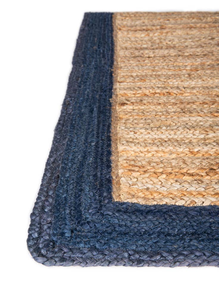 Detail image of  2' 7 x 6' 1  Hand Braided Jute Runner Rug