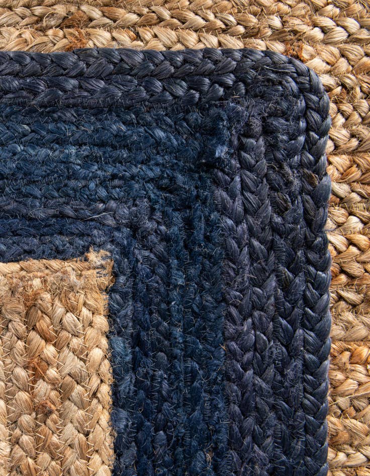 Detail image of  2' 7 x 6' 1  Hand Braided Jute Runner Rug