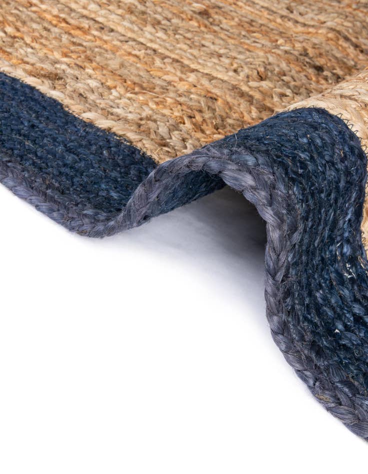 Detail image of  2' 7 x 6' 1  Hand Braided Jute Runner Rug
