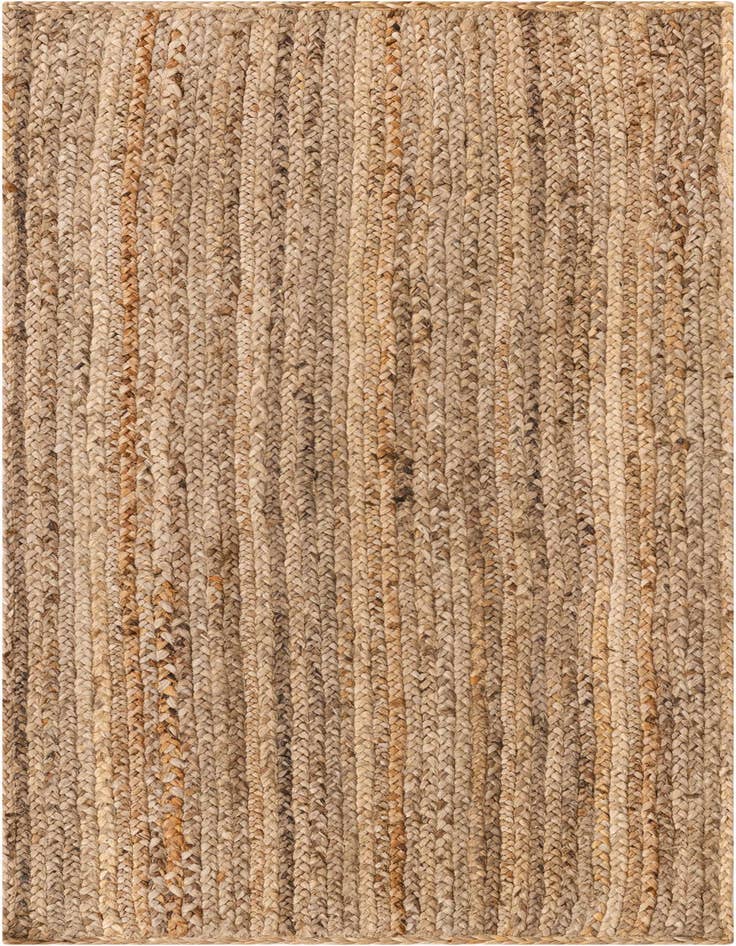 Detail image of 2' 7 x 6' 1 Handmade Braided Jute Runner Rug