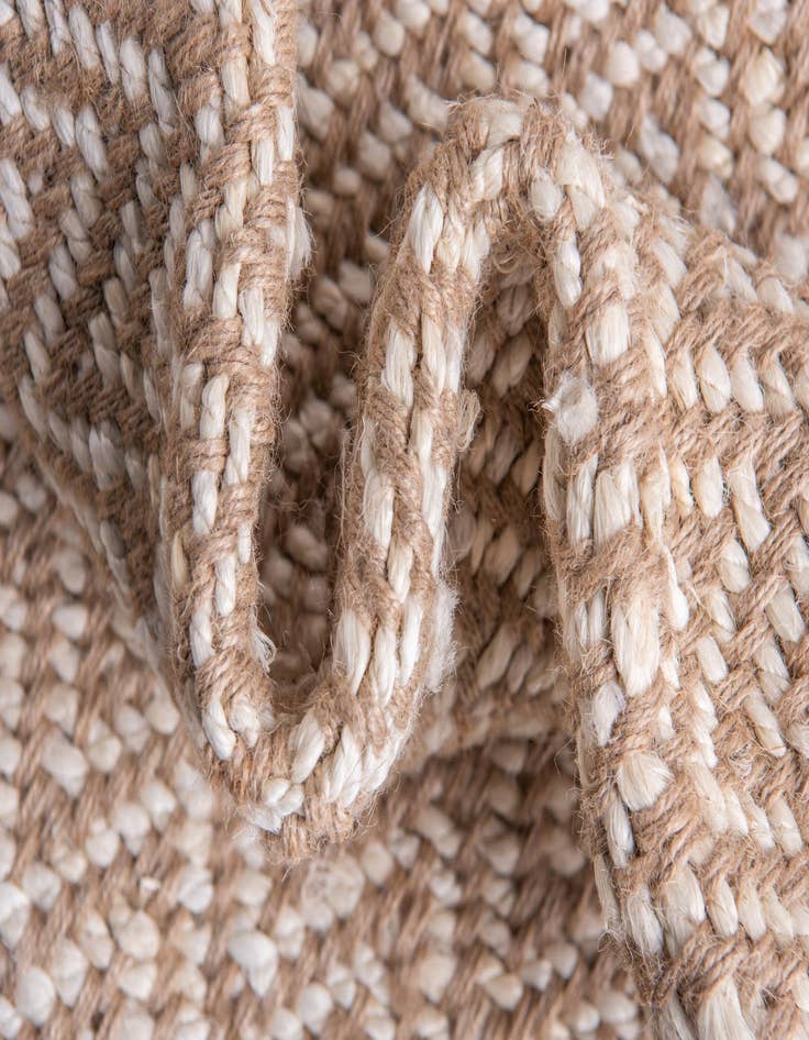 Detail image of 2' 6 x 6' 1 Hand Woven Braided Jute Runner Rug