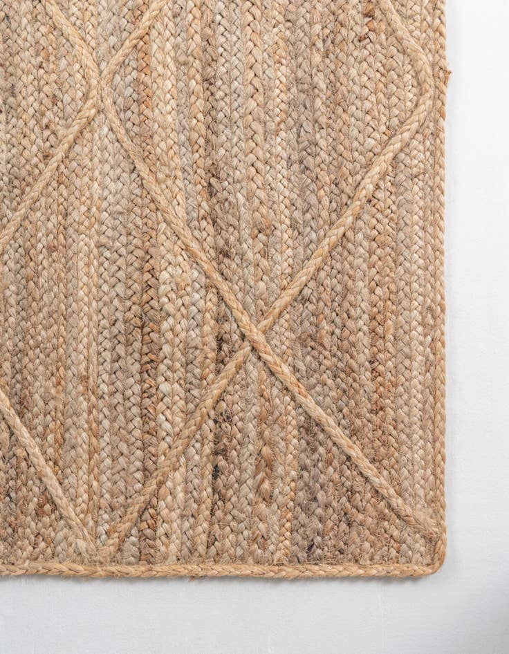 Detail image of  2' 2 x 8' 2  Hand Braided Jute Runner Rug