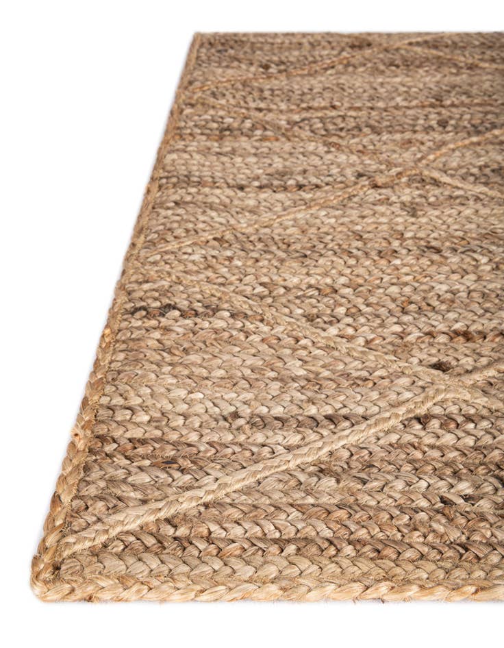 Detail image of  2' 2 x 8' 2  Hand Braided Jute Runner Rug