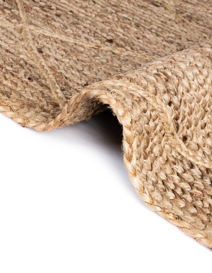Detail image of  2' 2 x 8' 2  Hand Braided Jute Runner Rug
