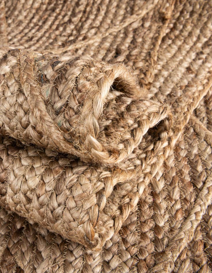 Detail image of  2' 2 x 8' 2  Hand Braided Jute Runner Rug