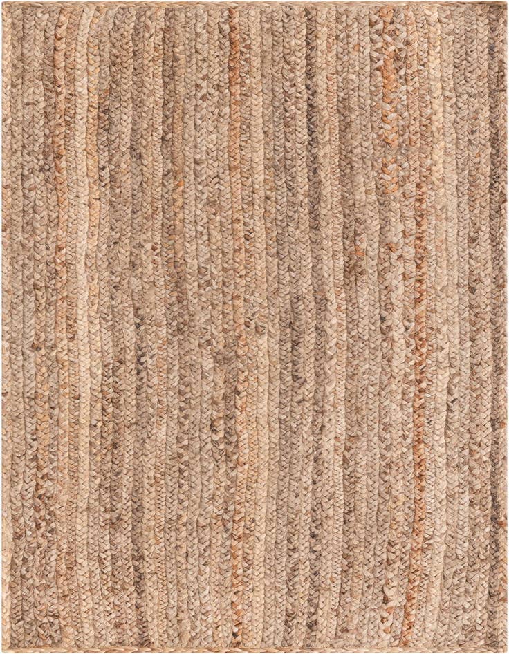 Detail image of  2' x 5' 1  Hand Braided Jute Runner Rug