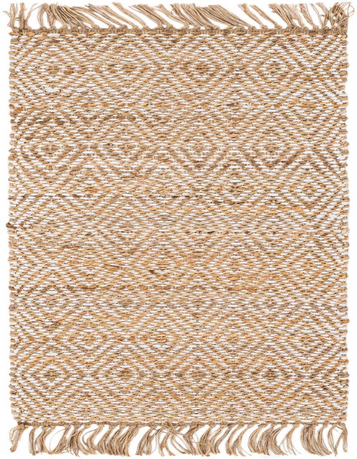 Detail image of  2' x 4'  Hand Woven Braided Jute Runner Rug