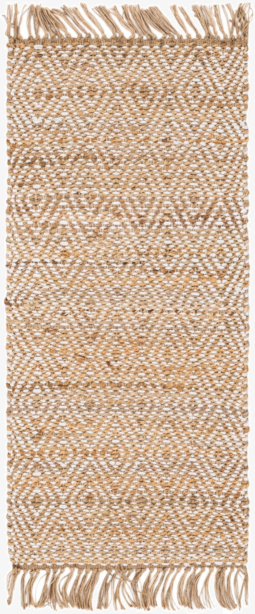  2' x 4'  Hand Woven Braided Jute Runner Rug