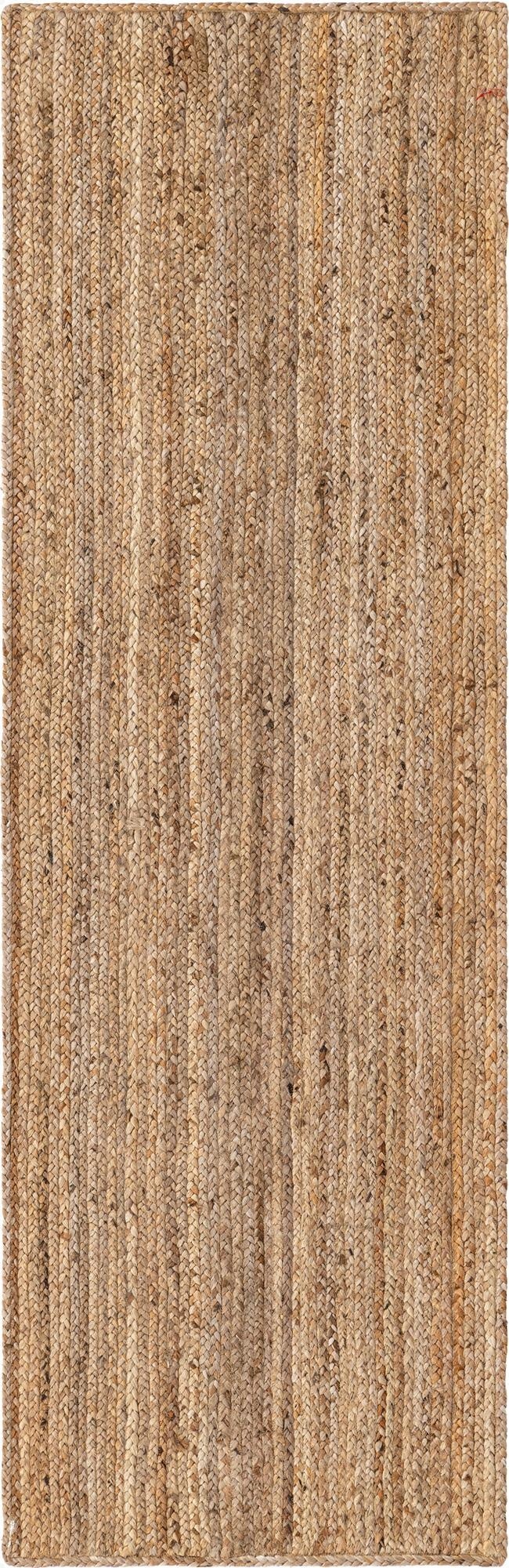  2' 7 x 8'  Hand Braided Jute Runner Rug