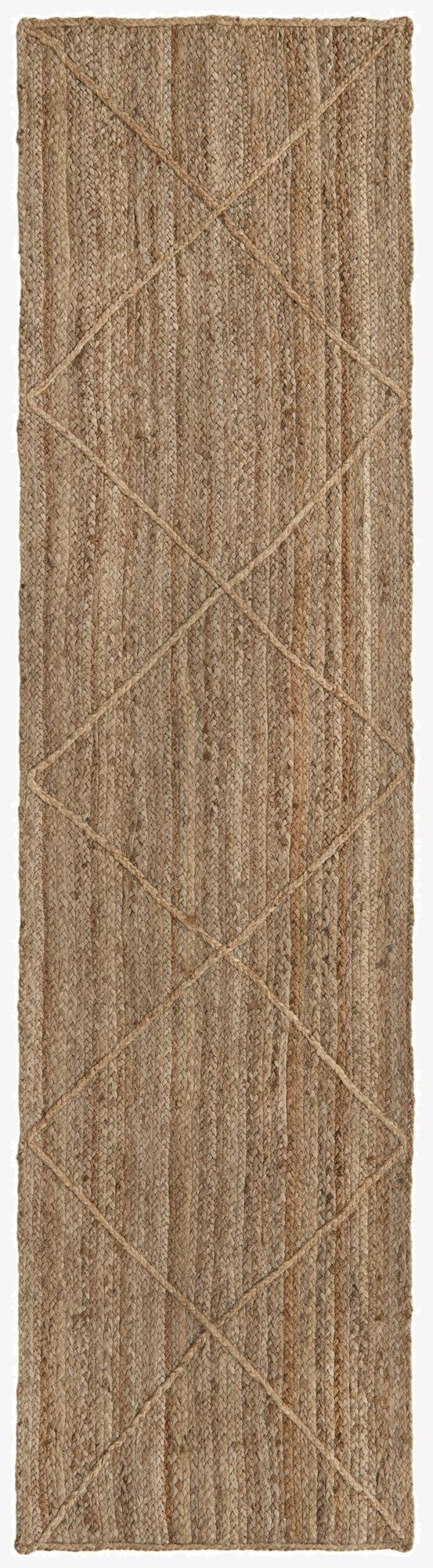  2' 2 x 8' 2  Hand Braided Jute Runner Rug