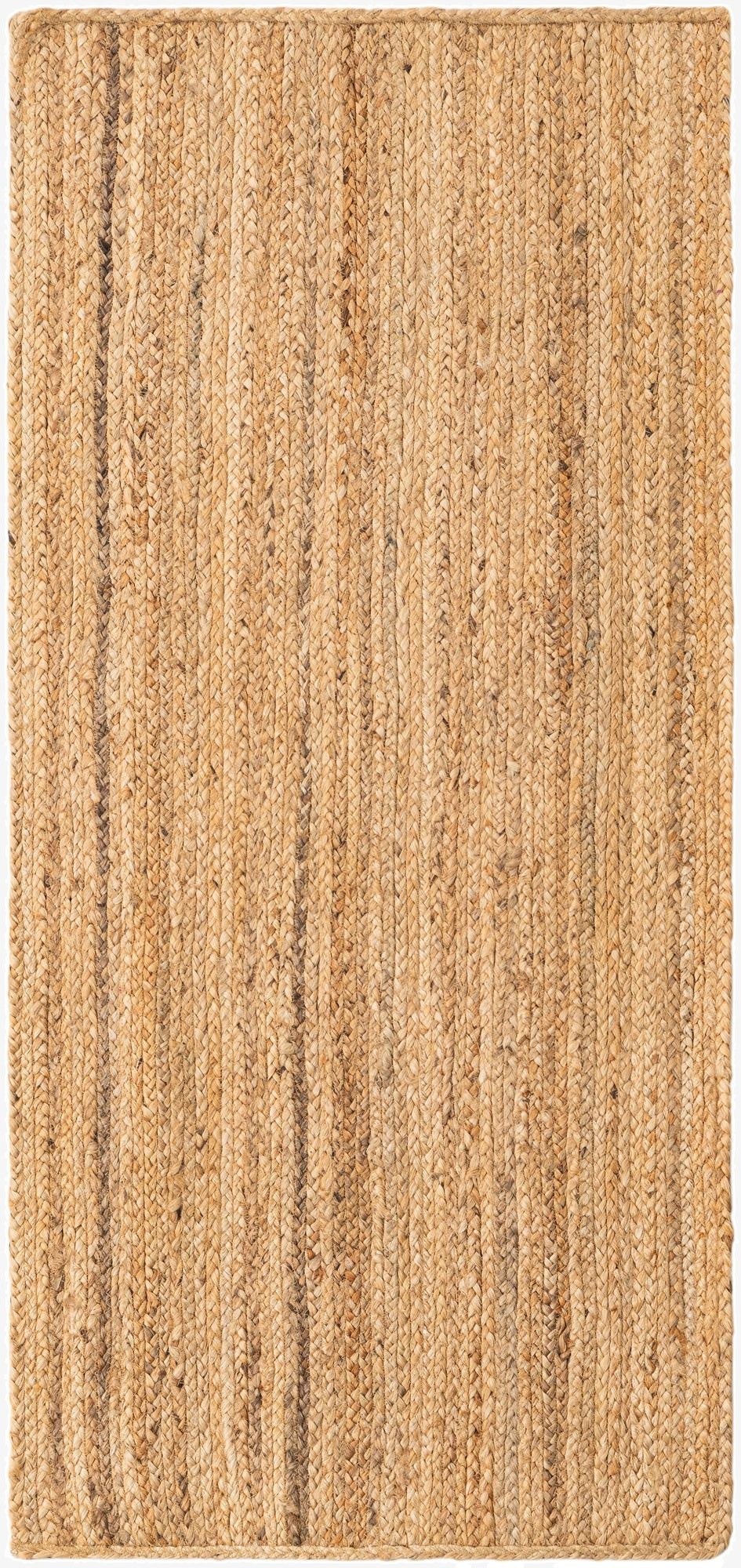  2' 4 x 5'  Hand Braided Jute Runner Rug