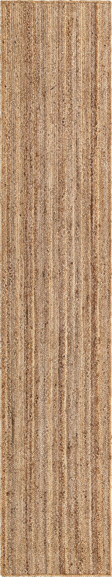  2' 7 x 13' 1  Hand Braided Jute Runner Rug
