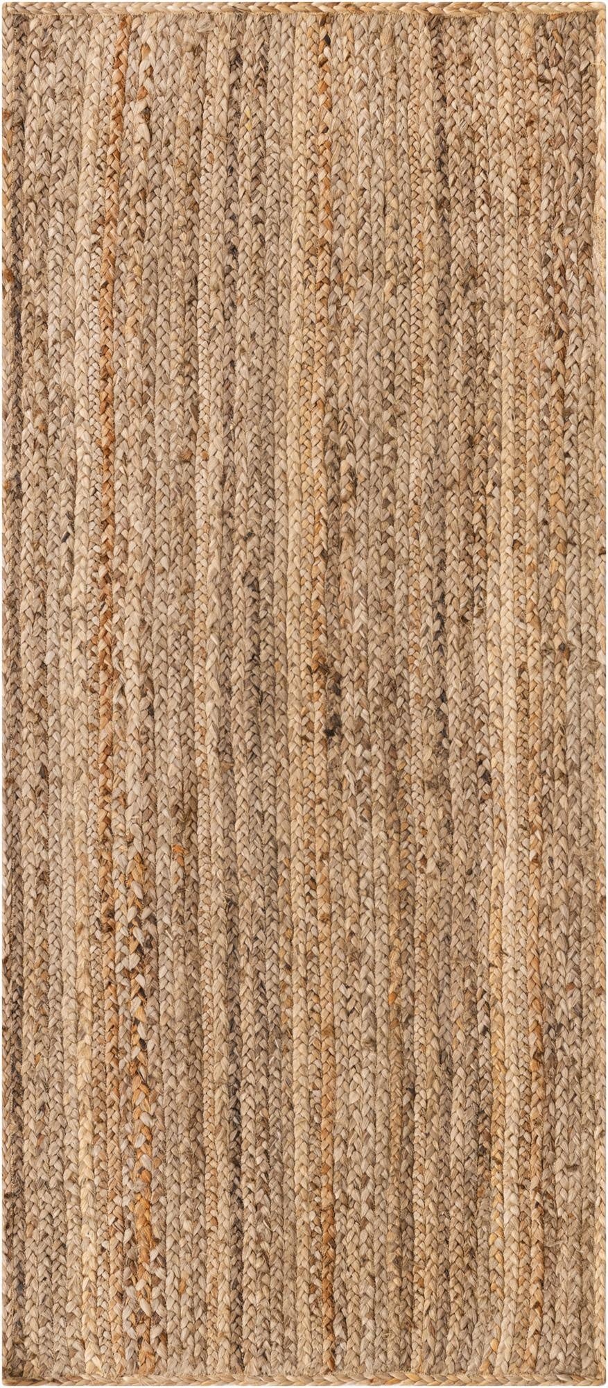  2' 7 x 6' 1  Hand Braided Jute Runner Rug