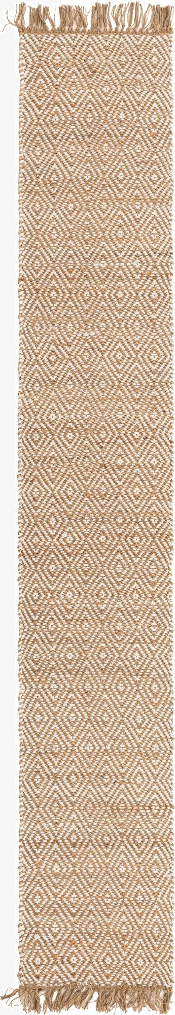  2' 2 x 12'  Hand Woven Braided Jute Runner Rug