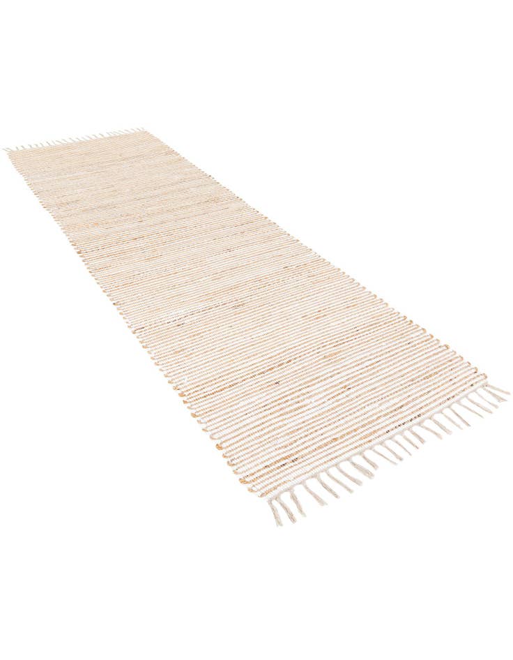 Detail image of  2' 8 x 9'  Hand Woven Chindi Jute Runner Rug