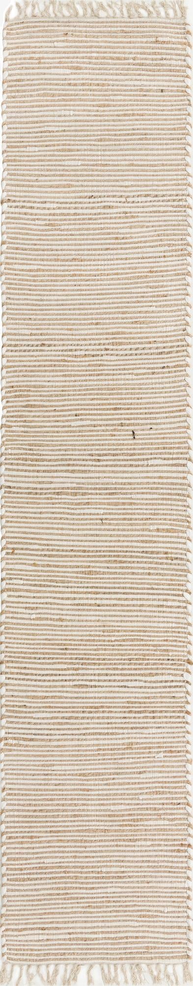  2' 7 x 13' 1  Hand Woven Chindi Jute Runner Rug