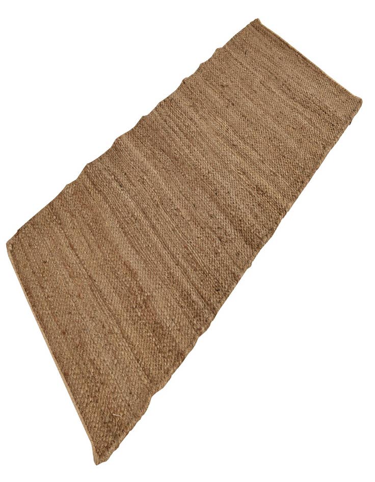 Detail image of  2' 7 x 6' 1  Hand Woven Chunky Jute Runner Rug