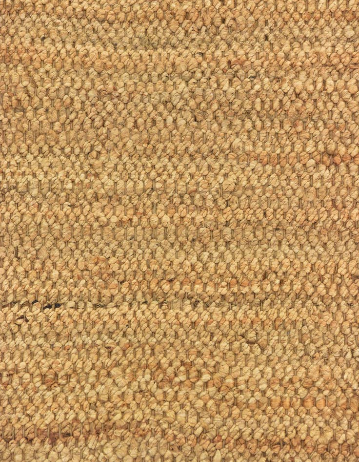 Detail image of  2' 7 x 6' 1  Hand Woven Chunky Jute Runner Rug
