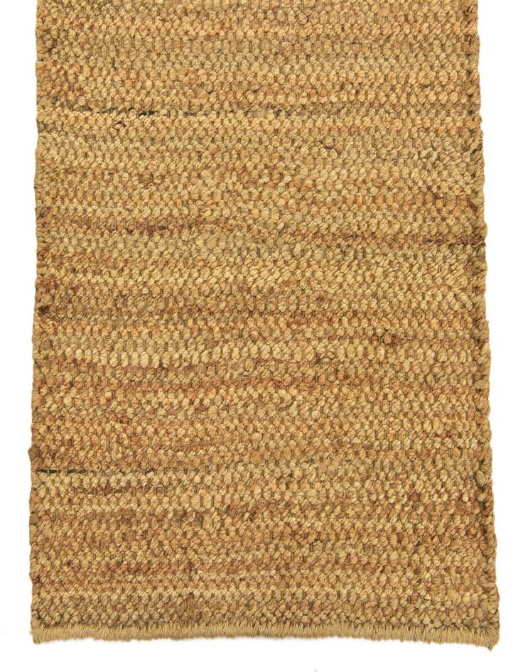 Detail image of  2' 7 x 6' 1  Hand Woven Chunky Jute Runner Rug