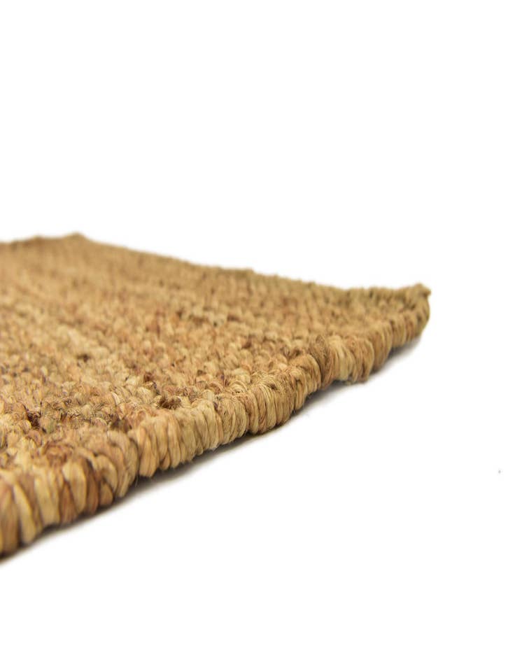Detail image of  2' 7 x 6' 1  Hand Woven Chunky Jute Runner Rug