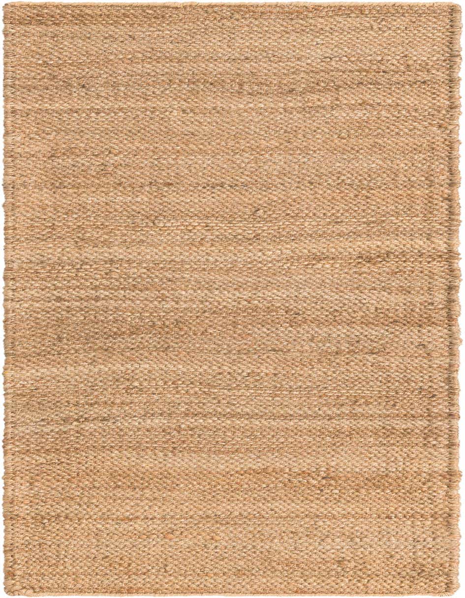 A 6 ft runner rug from the Chunky Jute collection, featuring a textured, natural brown and tan flatweave.