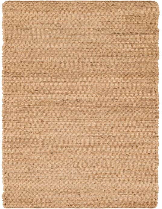 A 10 ft runner rug from the Chunky Jute collection, featuring a natural brown, textured flatweave.