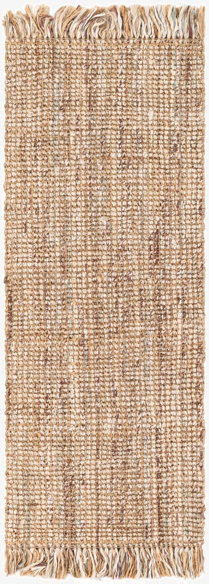  2' x 5' 1  Hand Woven Chunky Jute Runner Rug