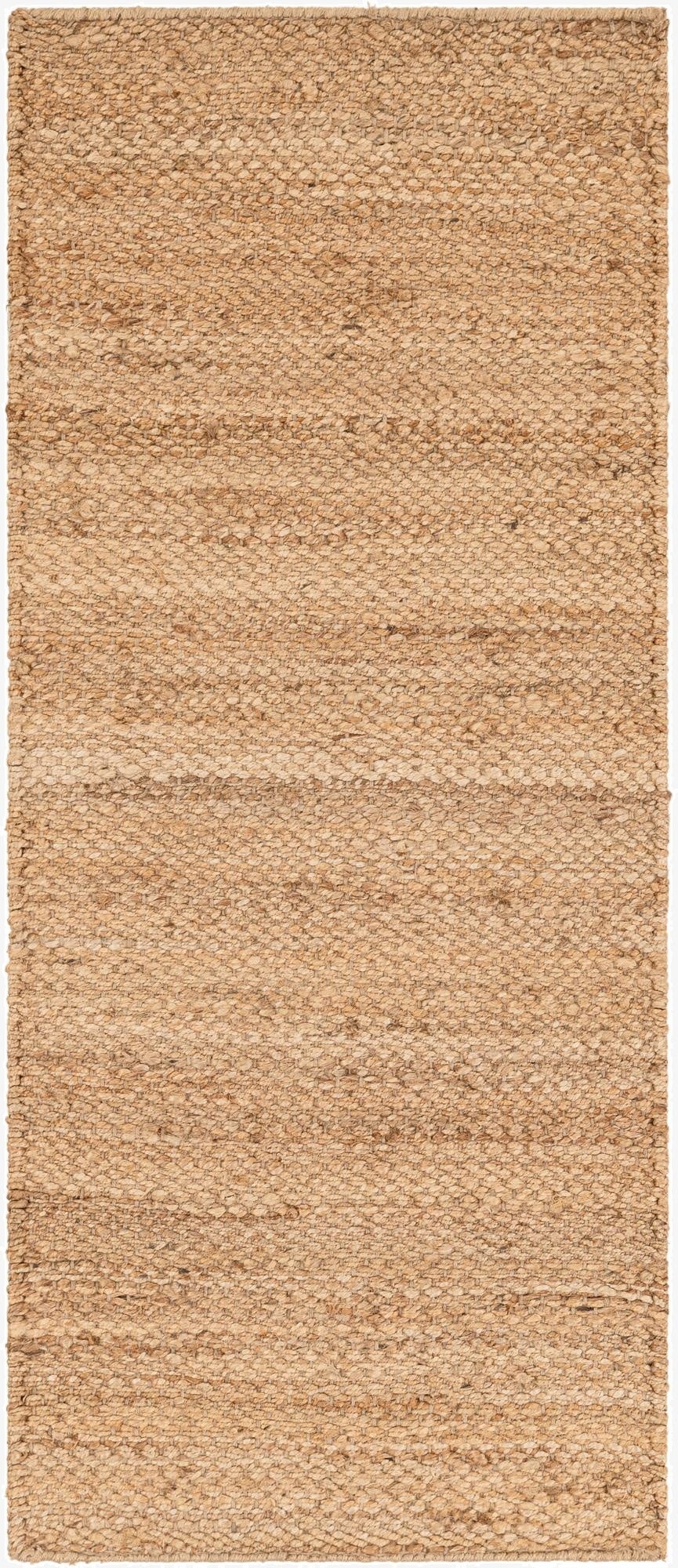  2' x 5' 1  Hand Woven Chunky Jute Runner Rug
