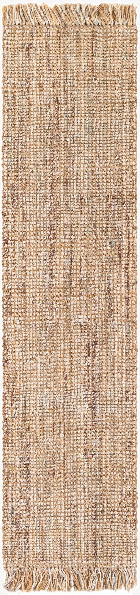  2' x 8'  Hand Woven Chunky Jute Runner Rug