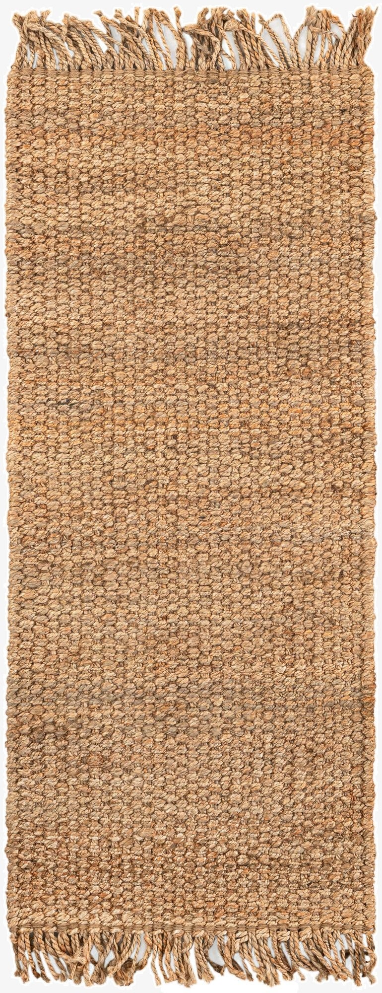  2' x 5' 1  Hand Woven Chunky Jute Runner Rug