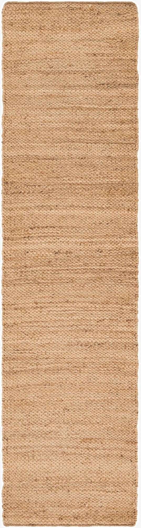  2' 7 x 10'  Hand Woven Chunky Jute Runner Rug