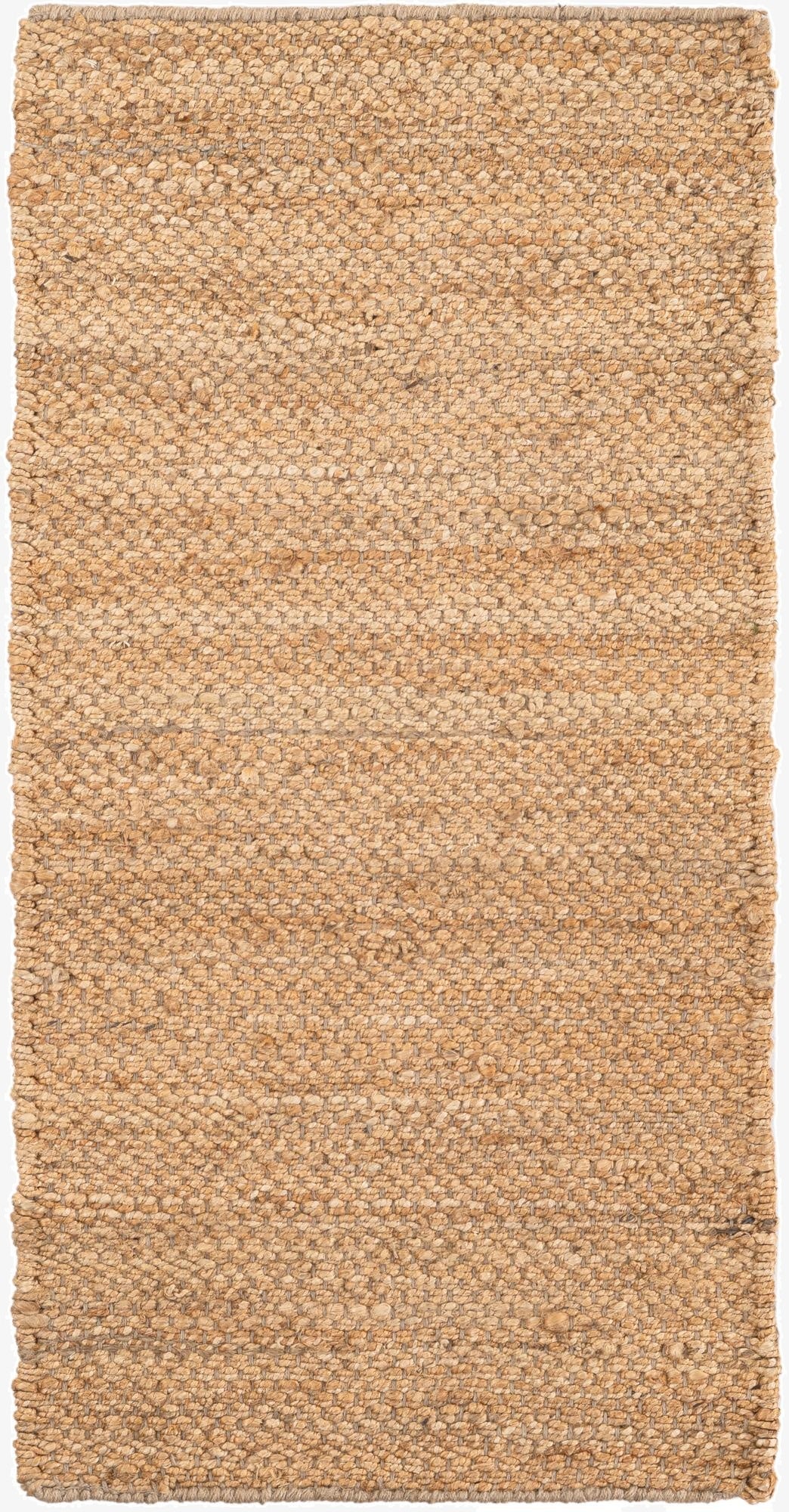  2' x 4' 1  Hand Woven Chunky Jute Runner Rug