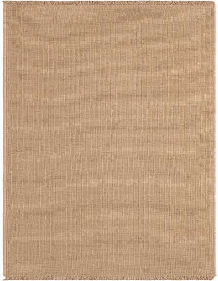 A 12 ft runner rug from the Cottage Farm collection, featuring a rustic textured flatweave in natural brown and tan jute, ideal for a hallway.